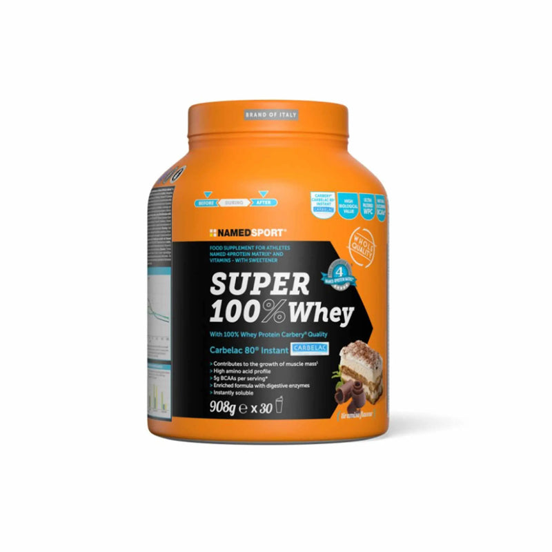 NamedSport Super 100% Whey 908g Proteine Concentrate Siero del Latte Named Sport