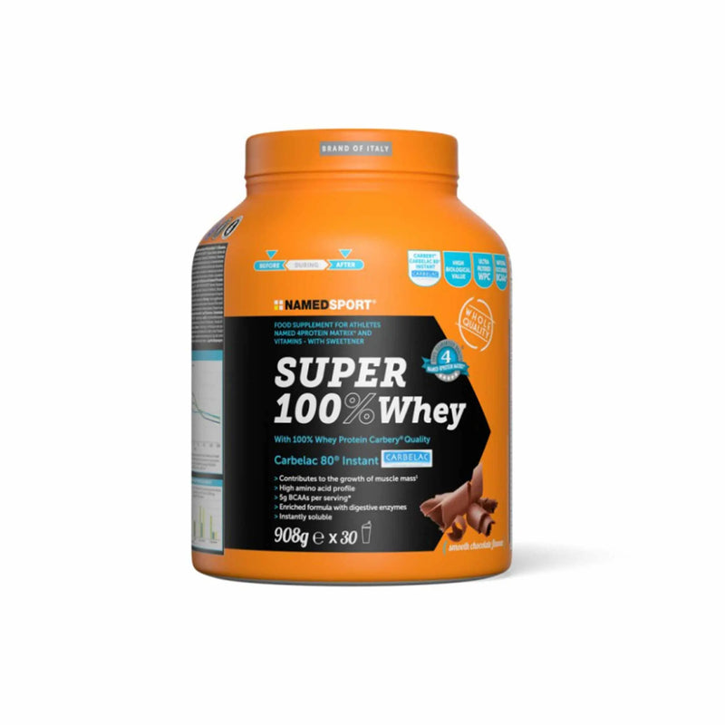 NamedSport Super 100% Whey 908g Proteine Concentrate Siero del Latte Named Sport