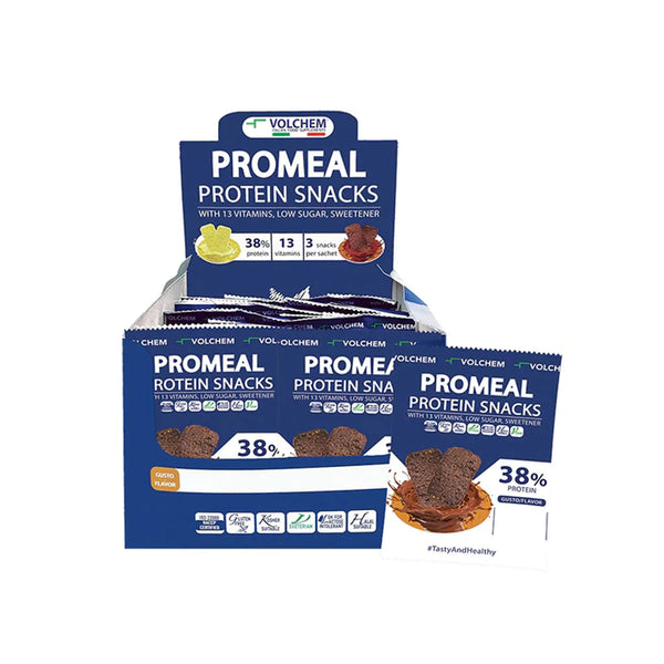 Volchem Promeal Protein Snack 38% 37,5g Box da 16 Snack Proteici Volchem
