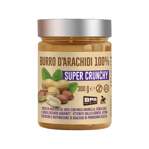 BPR Nutrition Burro di Arachidi 100% Super Crunchy 300g (Scadenza: 30/11/2024) BPR Nutrition