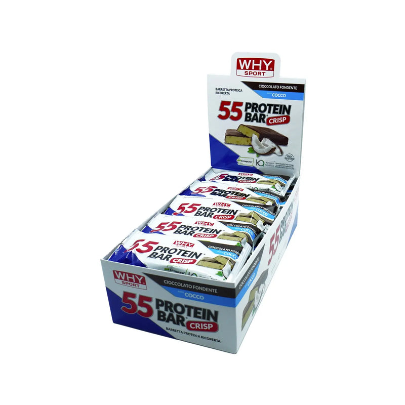 WHYsport 55 Protein Bar Barretta Proteica 55g Box da 30 Barrette WHYsport