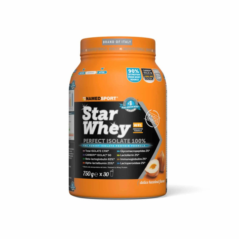 NamedSport Star Whey Perfect Isolate 750g Proteine Isolate 100% Siero del Latte Named Sport